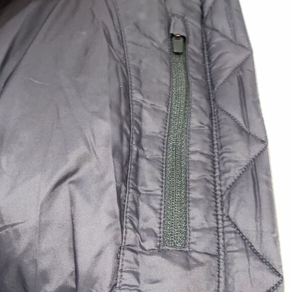 Athleta Rock Ridge Primaloft Black Quilted Coat With Reflective Trim Size XS - Picture 14 of 14